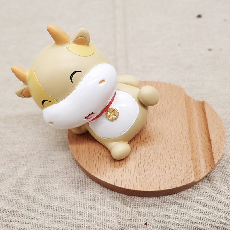 Creative Mobile Phone Toma Back with Coin Beech Wood - AmiraMart