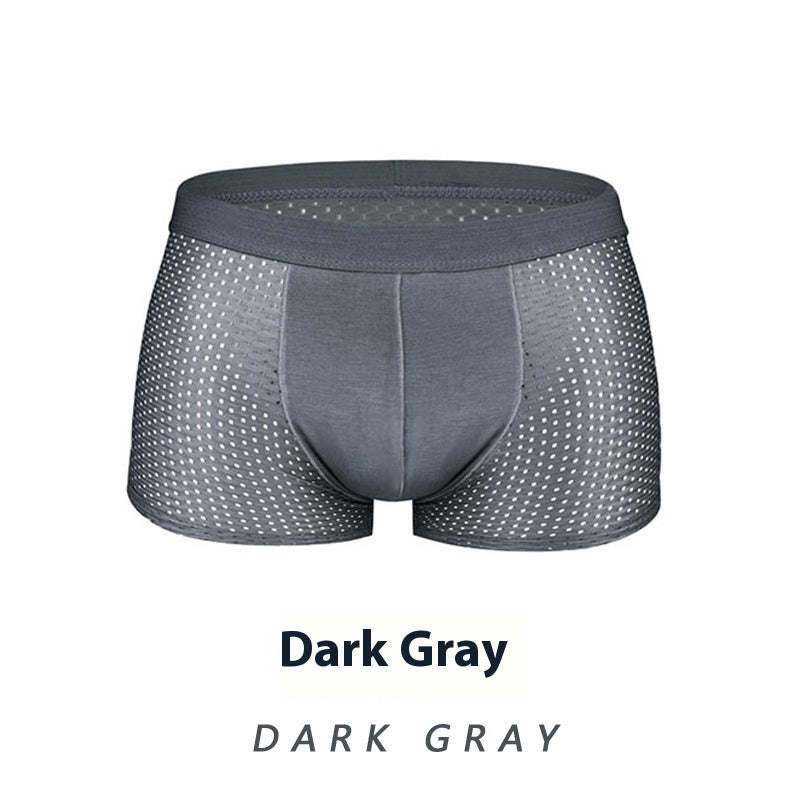 Ice Silk Men's Shorts Head Plus Size Boxer Briefs - AmiraMart