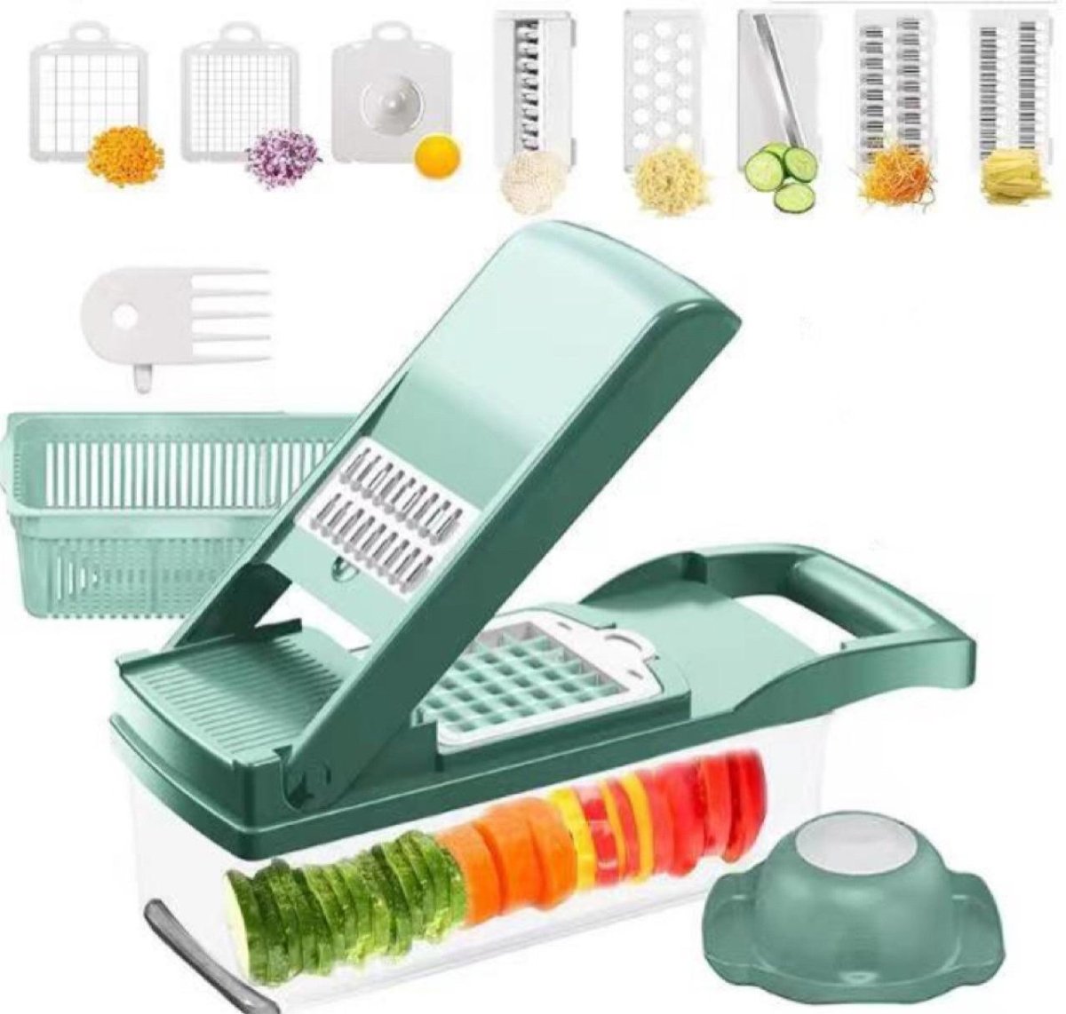 12 In 1 Manual Vegetable Chopper - AmiraMart
