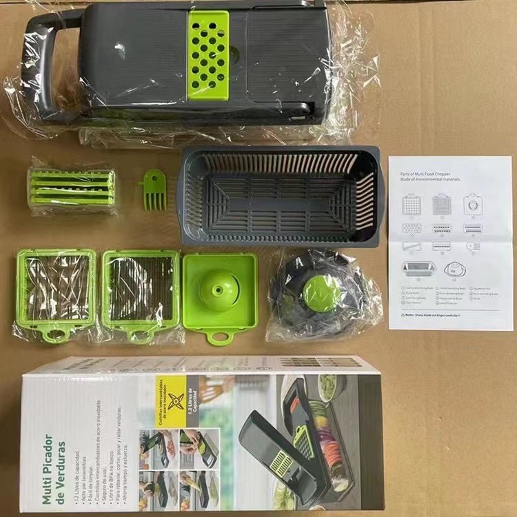 12 In 1 Manual Vegetable Chopper - AmiraMart