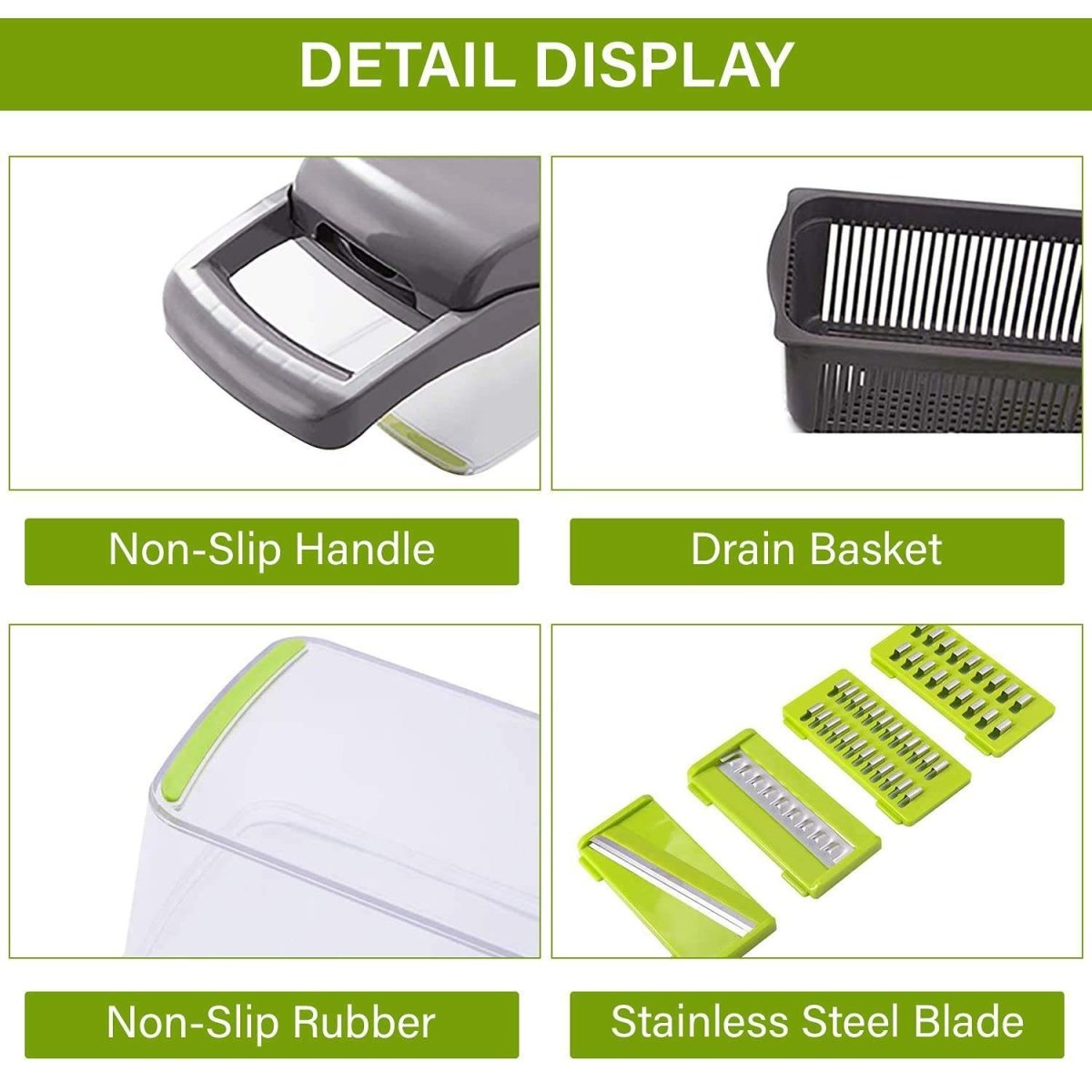 12 In 1 Manual Vegetable Chopper - AmiraMart