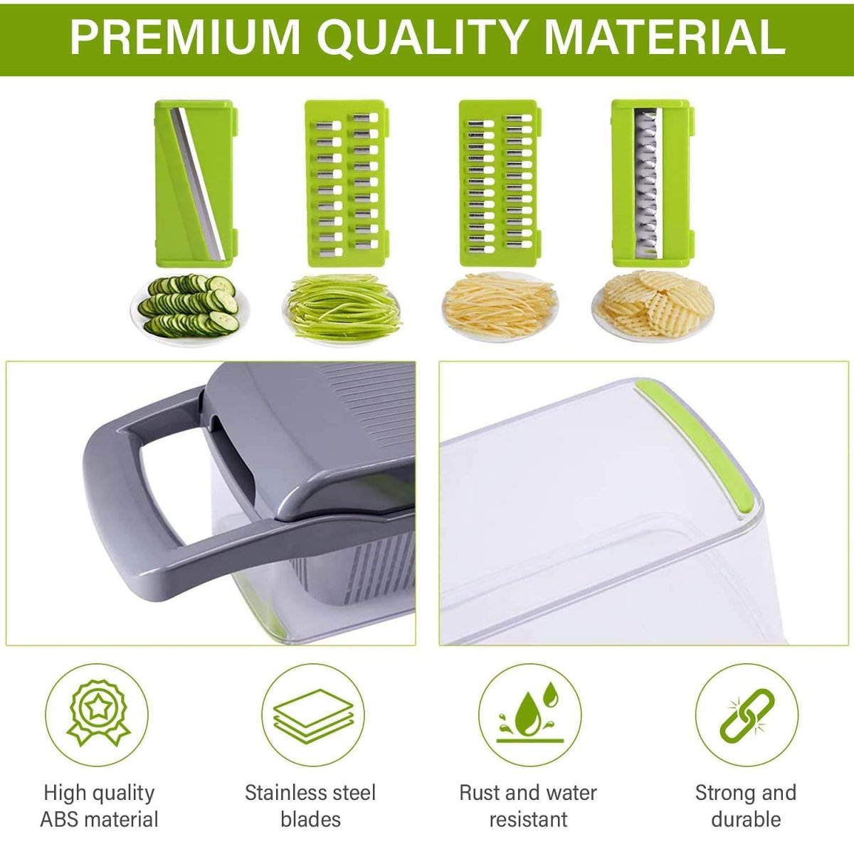 12 In 1 Manual Vegetable Chopper - AmiraMart