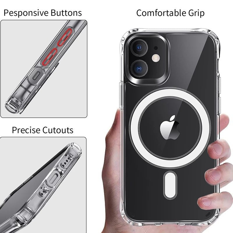 12 Magnetic Phone Case – Anti - Drop & Transparent Protection - AmiraMart