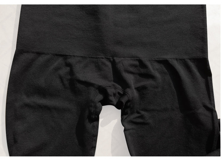 Tight Tummy Seamless High Waist Base Body Shaping Cropped Pants - AmiraMart