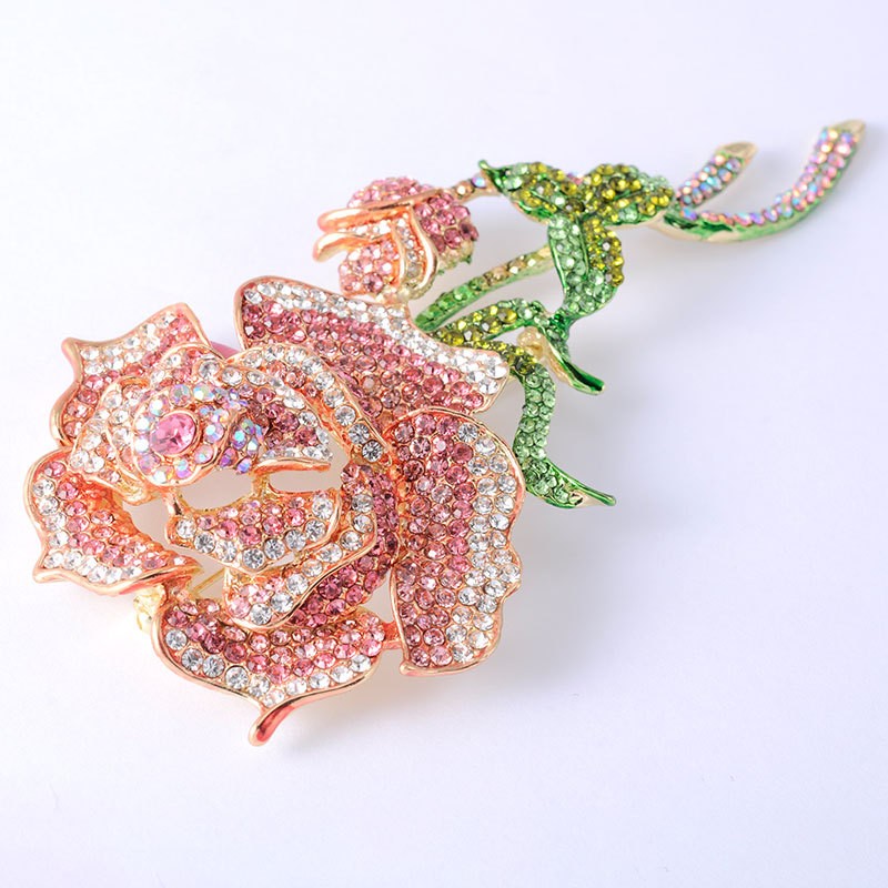 Rose Brooch Winter Accessories In Europe And America - AmiraMart
