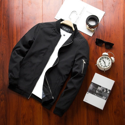 Men's Casual Baseball Jacket, Lightweight Fashion - AmiraMart