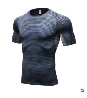 Black and gray patterned athletic shirt on a white background