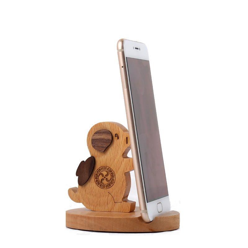 Creative Mobile Phone Toma Back with Coin Beech Wood - AmiraMart