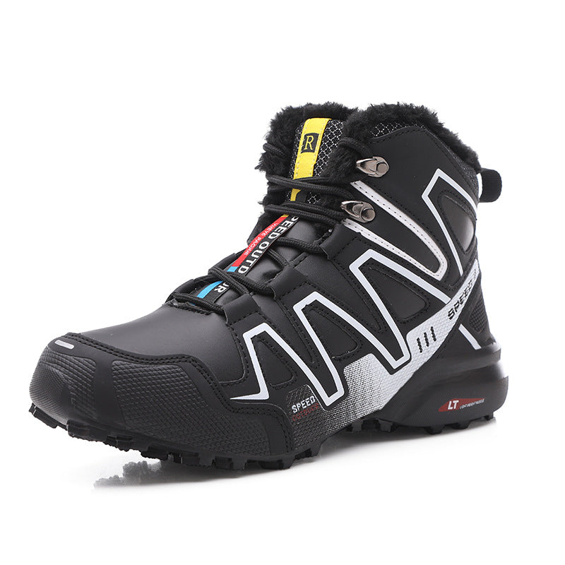 Winter Snow Boots Men | High-Top Velvet Thermal Mountaineering