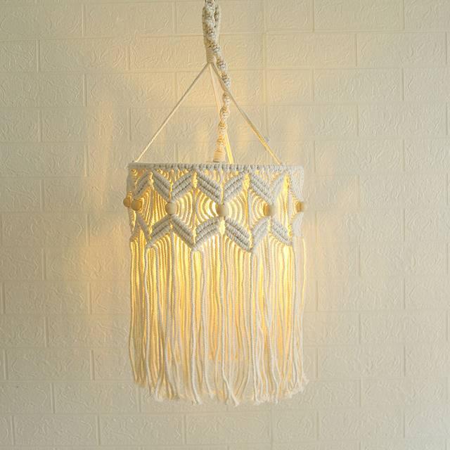 1Pc Handknitted Lampshade Macrame - AmiraMart