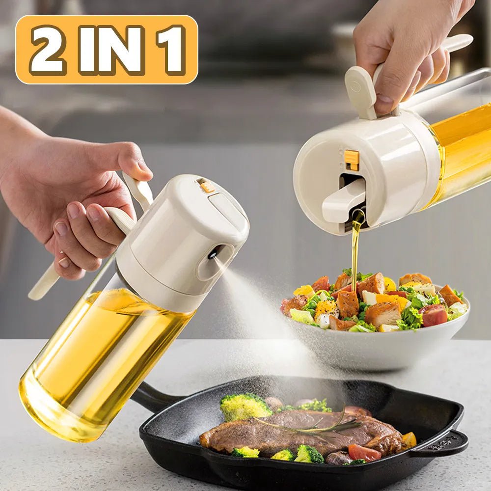 2 In 1 Oil Sprayer Bottle - AmiraMart