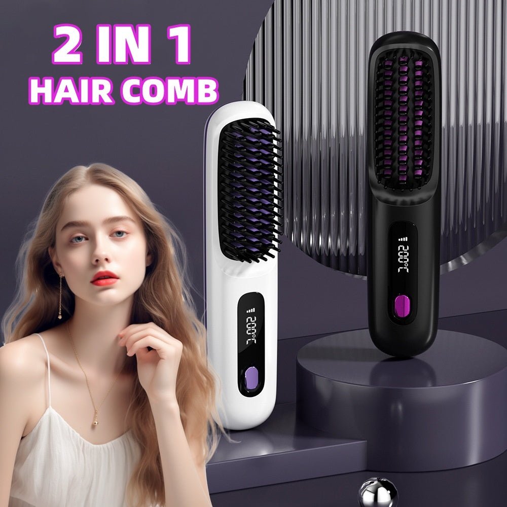2 In 1 Straight Hair Comb - AmiraMart