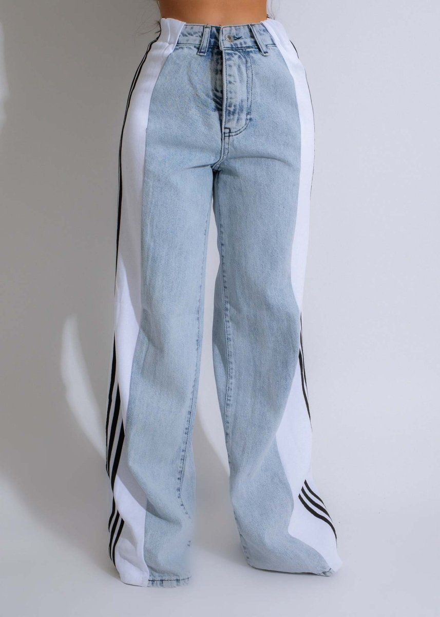 Fashion Casual High Waist Elastic Straight Leg Trousers - AmiraMart