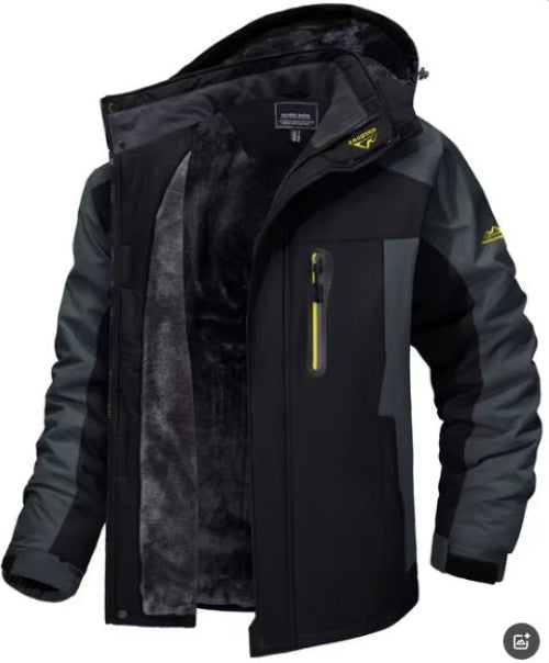 Casual Warm Fleece Coat Windproof Rainproof - AmiraMart