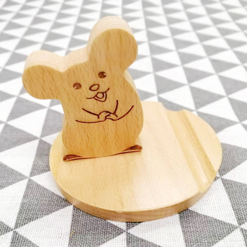 Creative Mobile Phone Toma Back with Coin Beech Wood - AmiraMart