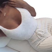 White long pants set