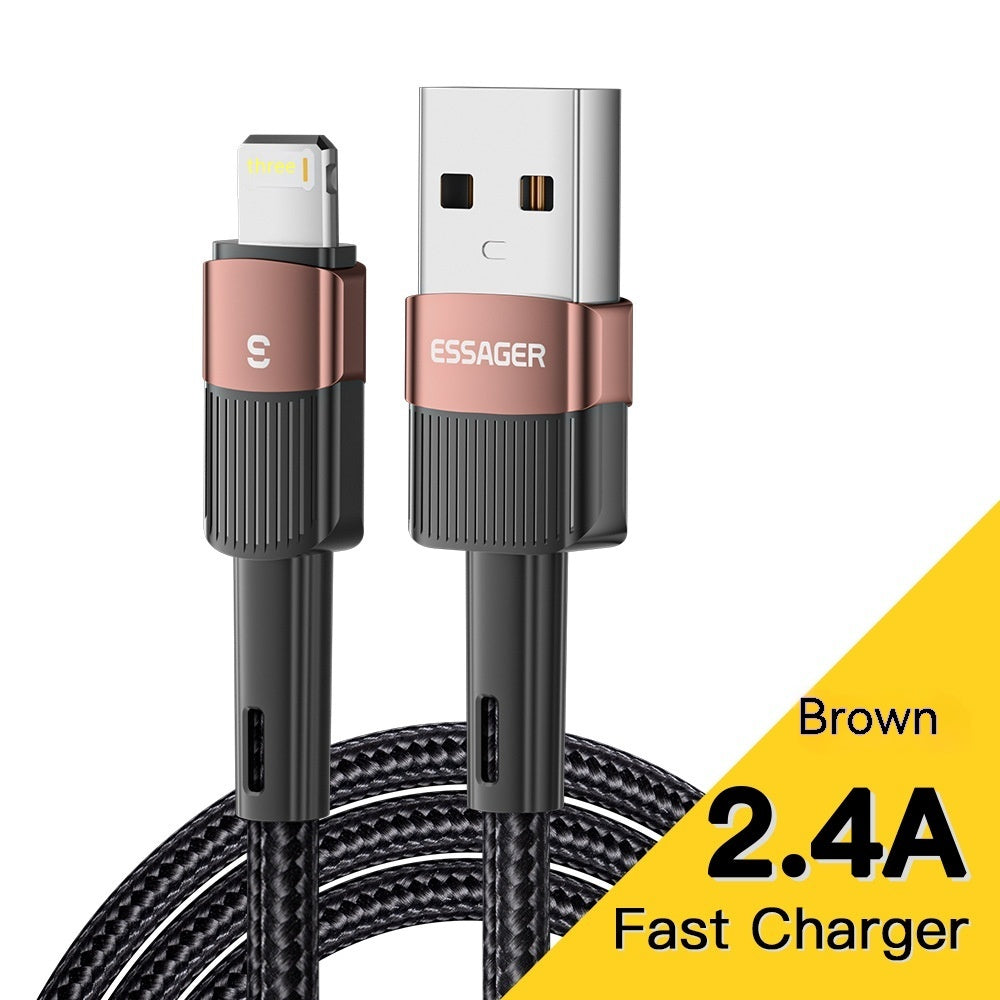 Essager charging cable with connectors on a white background