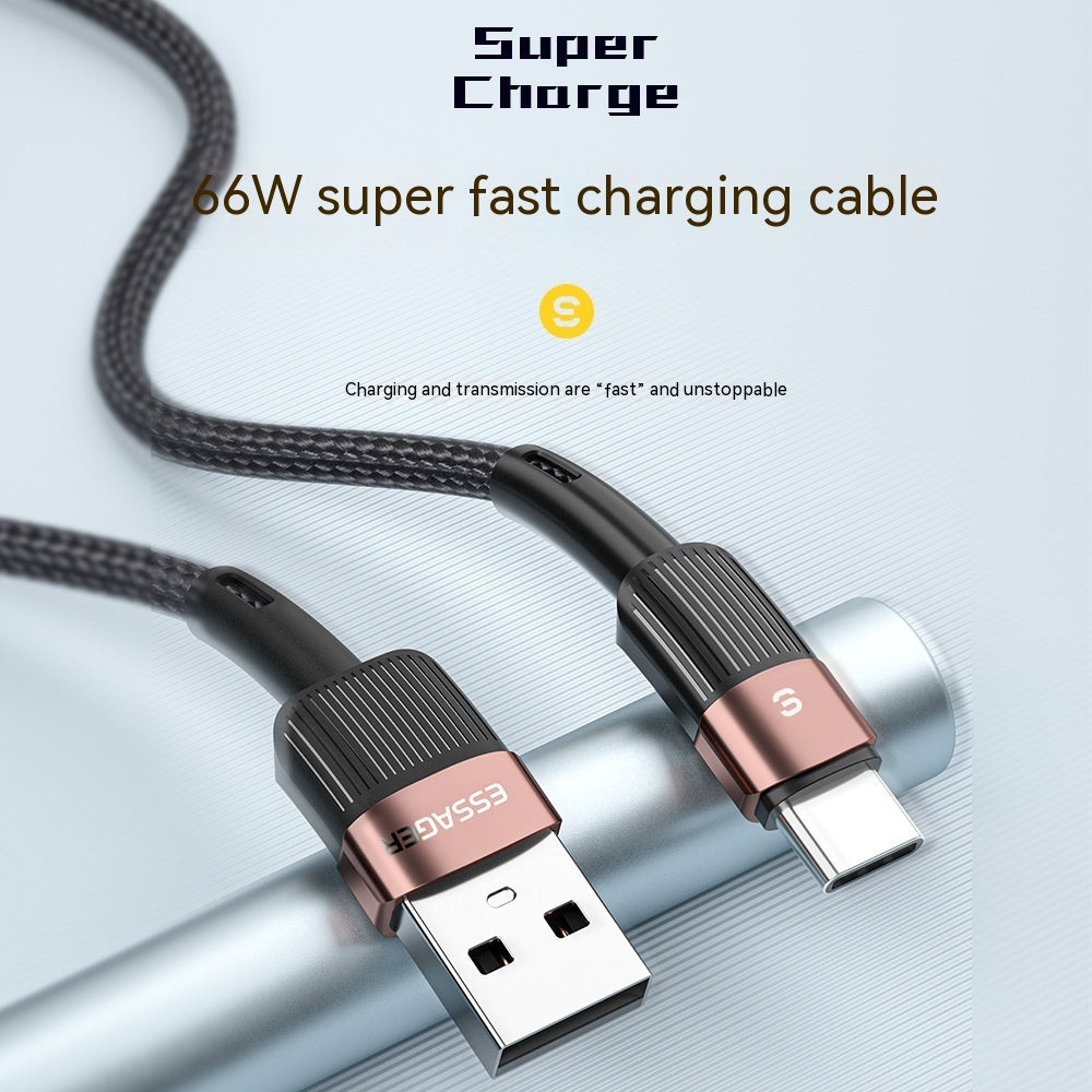 charging cable with connectors on a white background