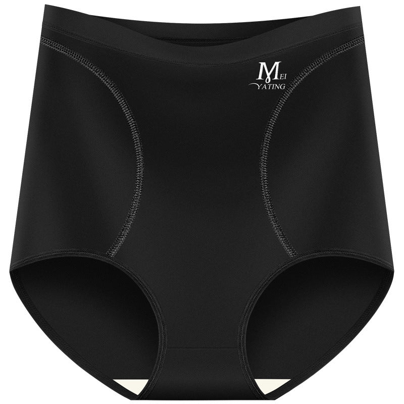 Milk Silk High Waisted Triangles Breathable Panties - AmiraMart