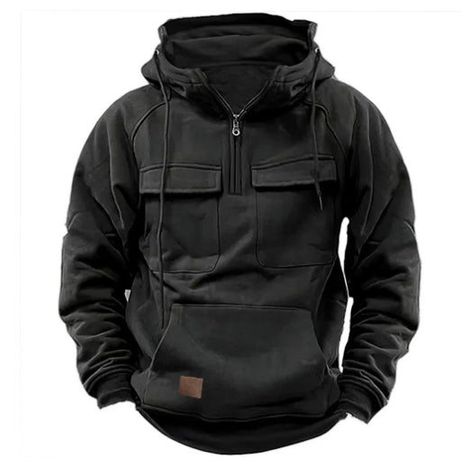 Men's Zip-up Hoodies Sweatshirt With Drawstring And Pocket - AmiraMart