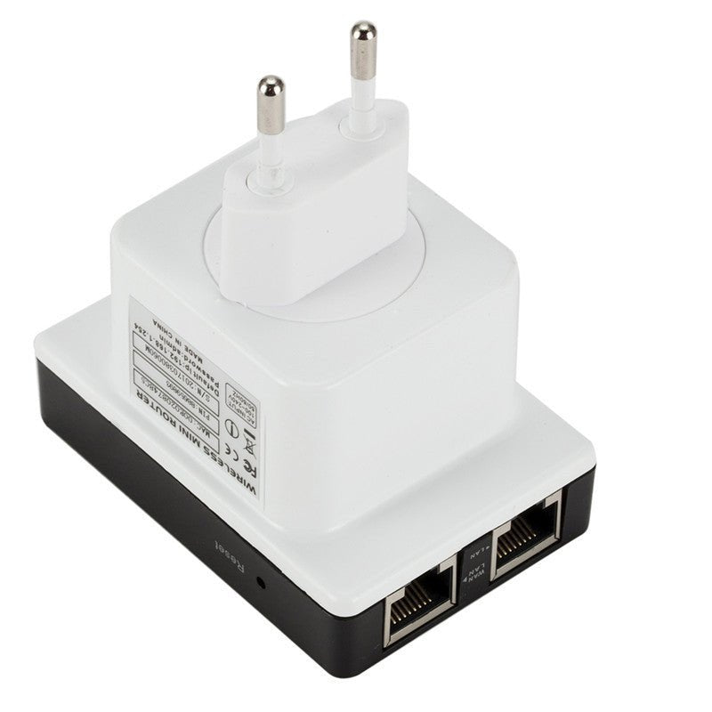 300M Wireless Signal Repeater Wifi Wireless Signal Amplifier Mini Wireless Relay Dual Network Port - AmiraMart