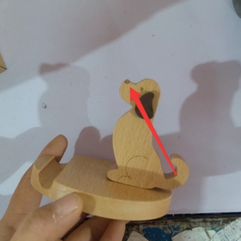 Creative Mobile Phone Toma Back with Coin Beech Wood - AmiraMart