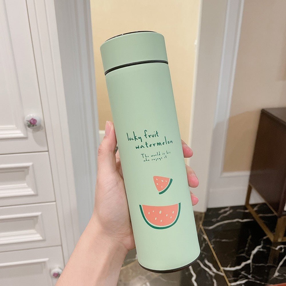 Stainless Steel Double - layer Intelligent Display Temperature Cup - AmiraMart