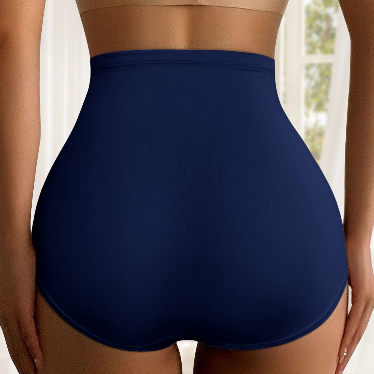 Milk Silk High Waisted Triangles Breathable Panties - AmiraMart