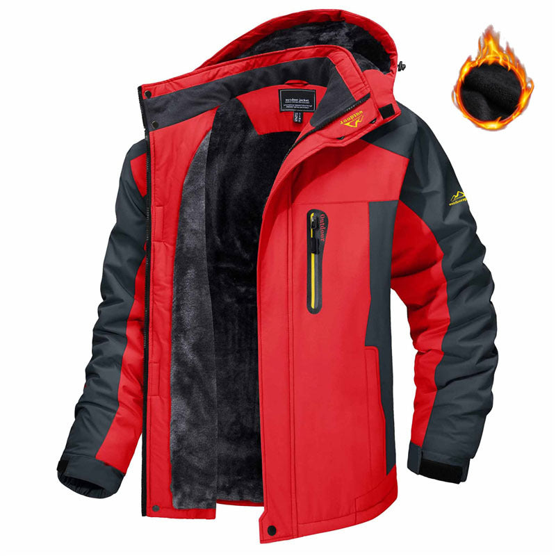 Casual Warm Fleece Coat Windproof Rainproof - AmiraMart