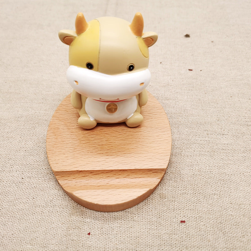Creative Mobile Phone Toma Back with Coin Beech Wood - AmiraMart