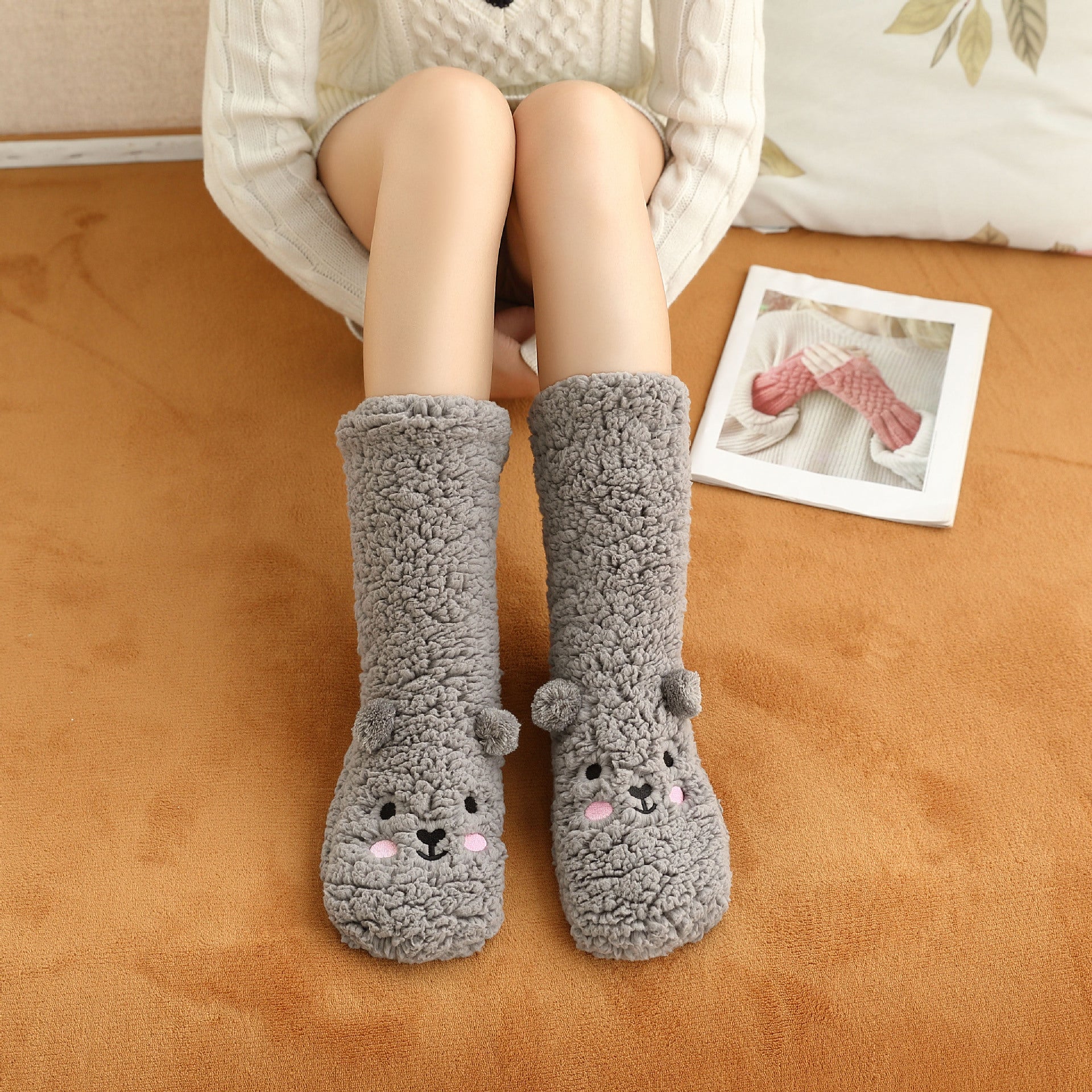 Cute Winter Floor Socks for Women - AmiraMart