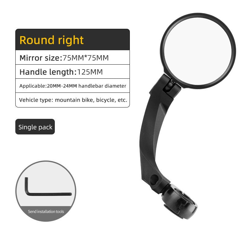 360° Bike Mirror – Wide - View & Shatterproof Lens - AmiraMart