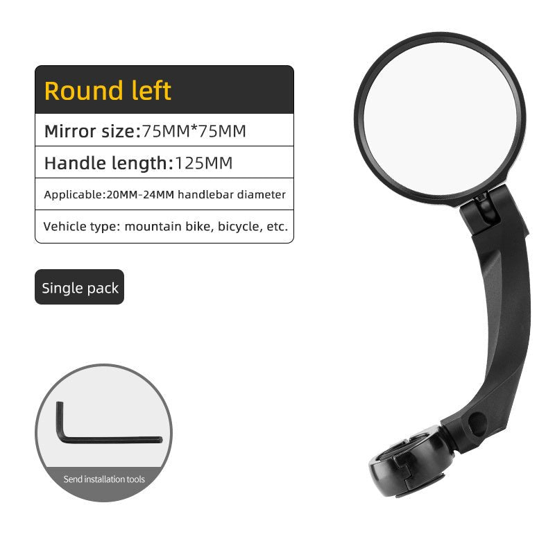 360° Bike Mirror – Wide - View & Shatterproof Lens - AmiraMart