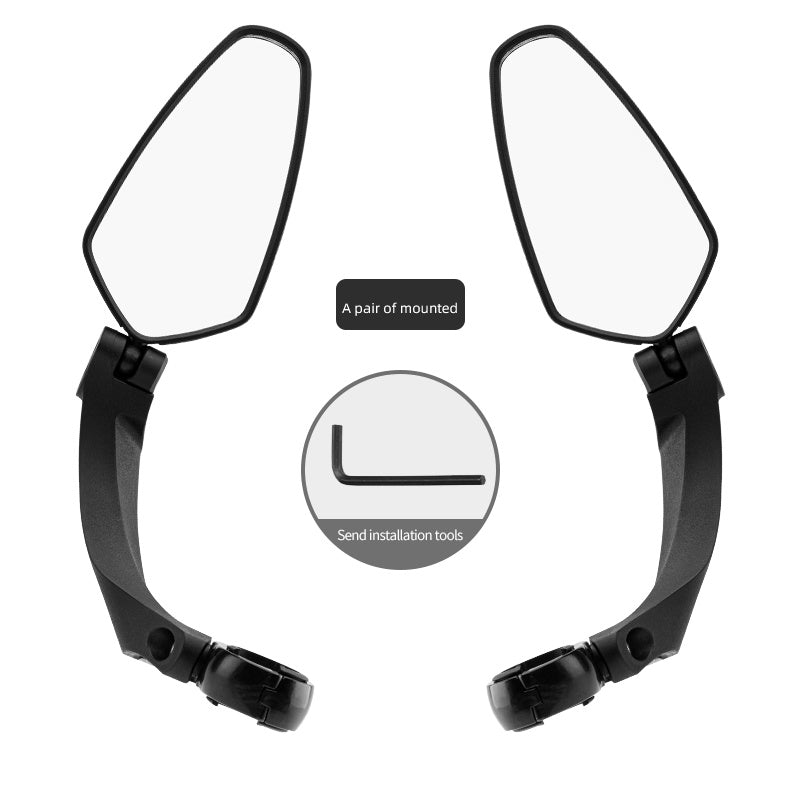 360° Bike Mirror – Wide - View & Shatterproof Lens - AmiraMart