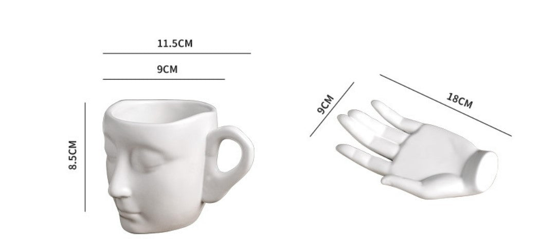 Creative Abstract Art Hand Fragrance Coffee Cup - AmiraMart