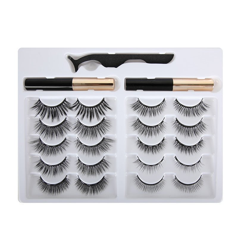 3d Magnet Eyelashes Thick Natural Eyelashes - AmiraMart