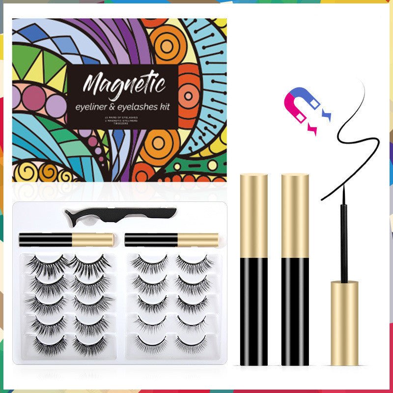 3d Magnet Eyelashes Thick Natural Eyelashes - AmiraMart
