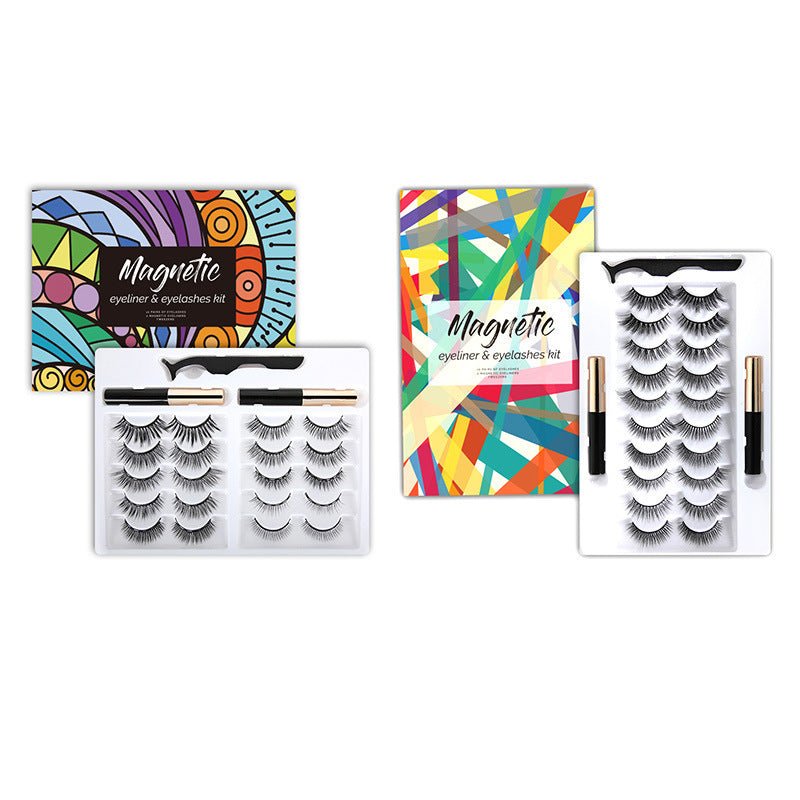 3d Magnet Eyelashes Thick Natural Eyelashes - AmiraMart