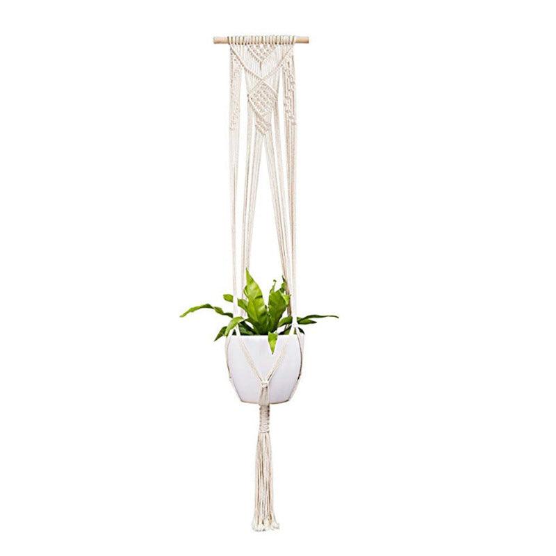 4 Pack - Macrame Hanging Baskets - AmiraMart