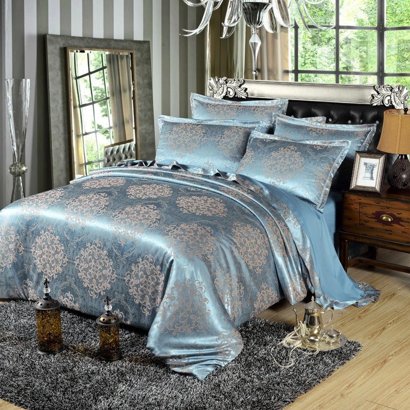 4 - piece cotton bedding set - AmiraMart