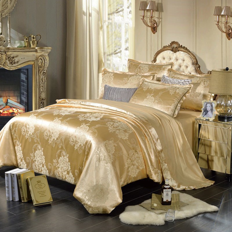 4 - piece cotton bedding set - AmiraMart