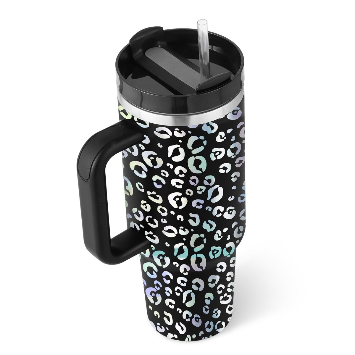 40 Oz Tumbler With Handle Straw Insulated - AmiraMart
