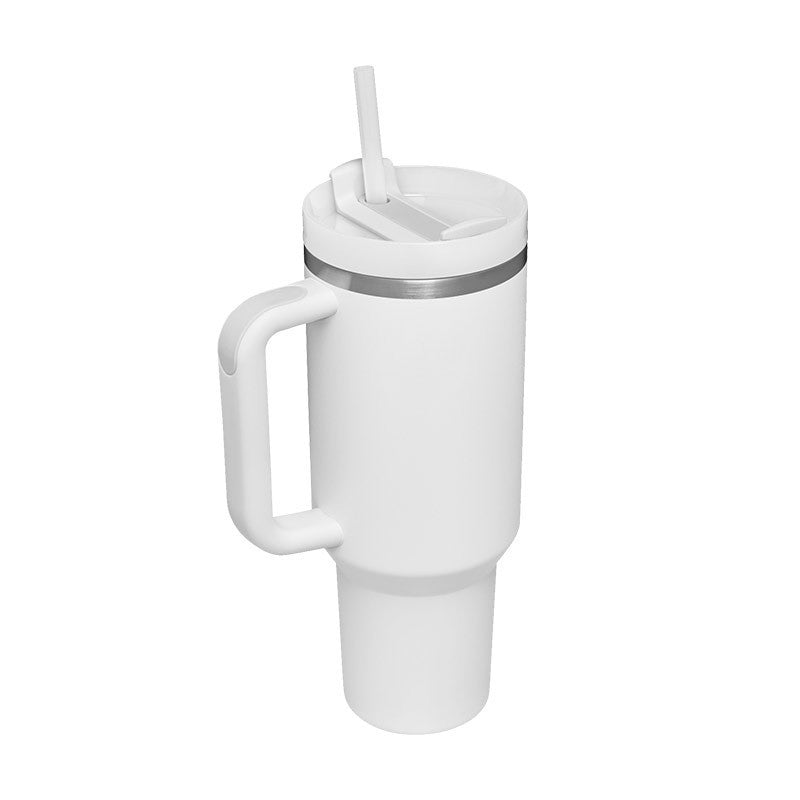 40 Oz Tumbler With Handle Straw Insulated - AmiraMart