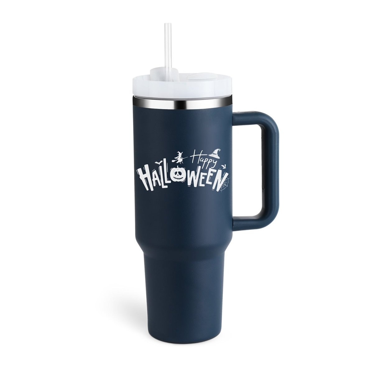 40 Oz Tumbler With Handle Straw Insulated - AmiraMart