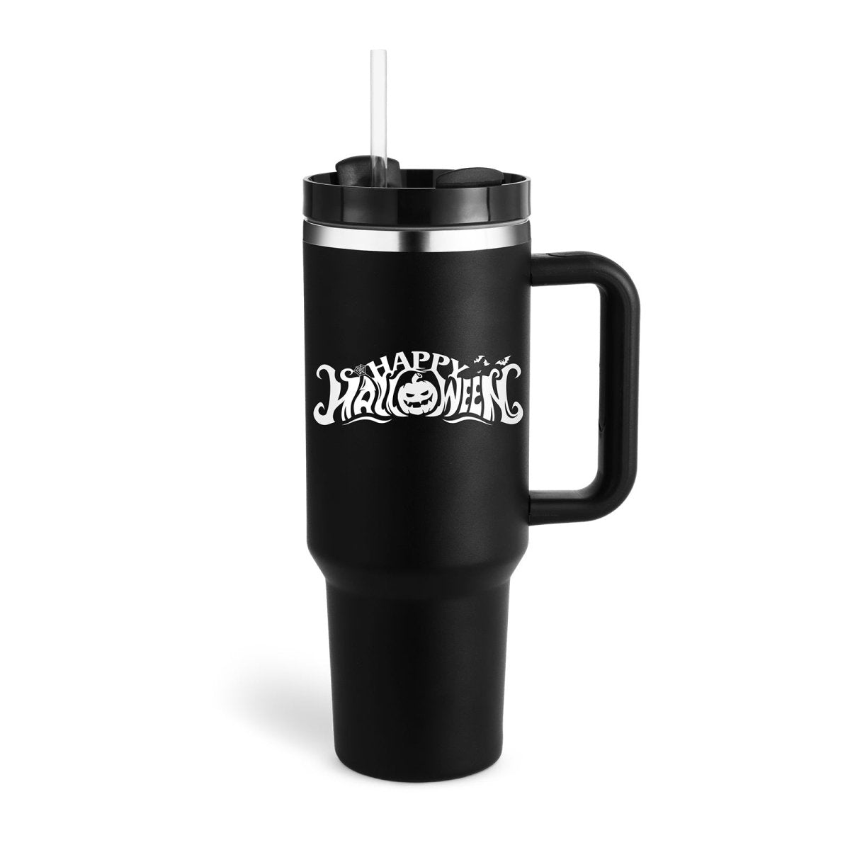 40 Oz Tumbler With Handle Straw Insulated - AmiraMart