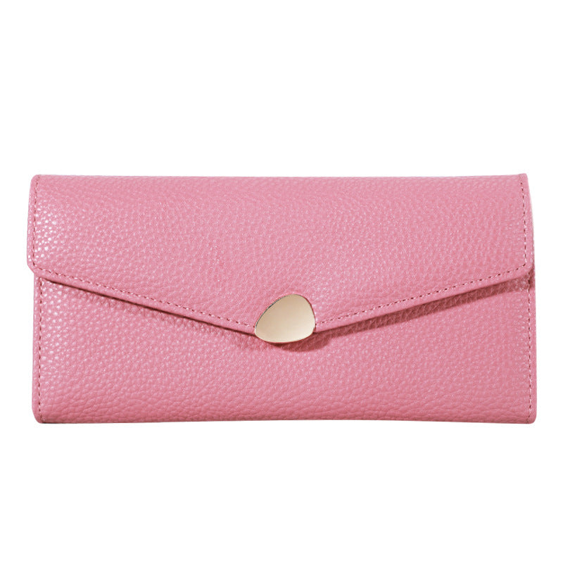 Women's Lychee-pattern Clutch Wallet - AmiraMart