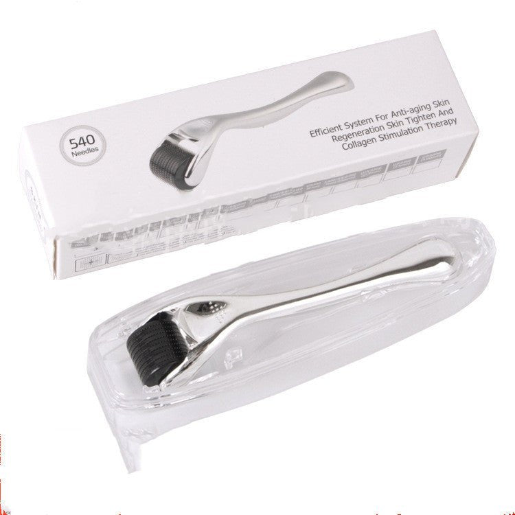 540 Microneedle Roller With Gold And Silver Handle - AmiraMart