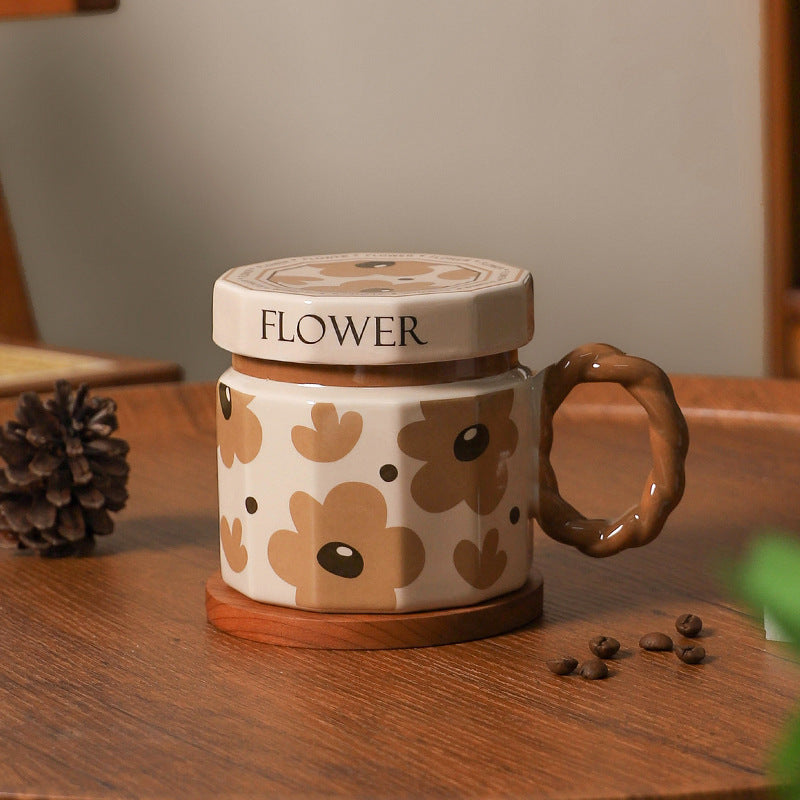Creative Retro Ceramic Mug Light Luxury Gift - AmiraMart