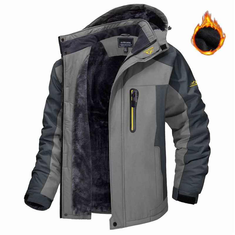 Casual Warm Fleece Coat Windproof Rainproof - AmiraMart