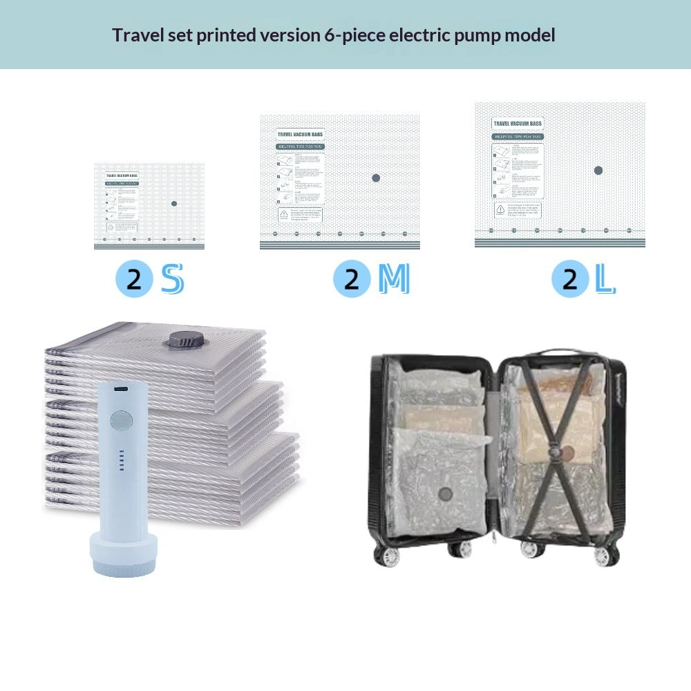 Vacuum Compression Storage Bags Travel Set - AmiraMart